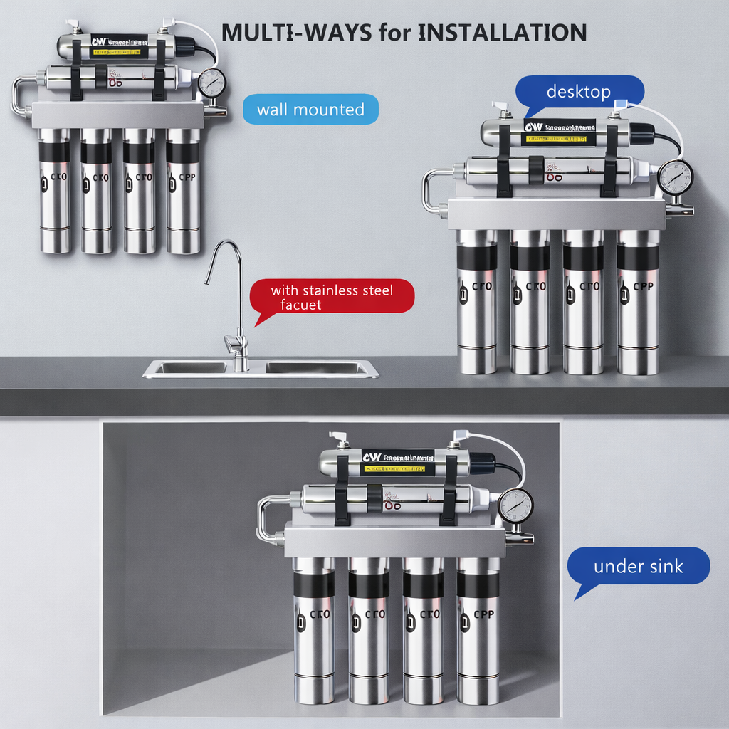 AquaVelle Imperium UV 7-Stage Under-Sink Water Purification System